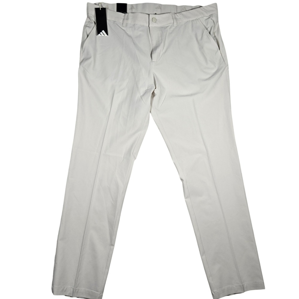 $90 Adidas Ultimate365 Tapered Golf Pants Mens 38x32 Alumina Beige IQ2958 NEW